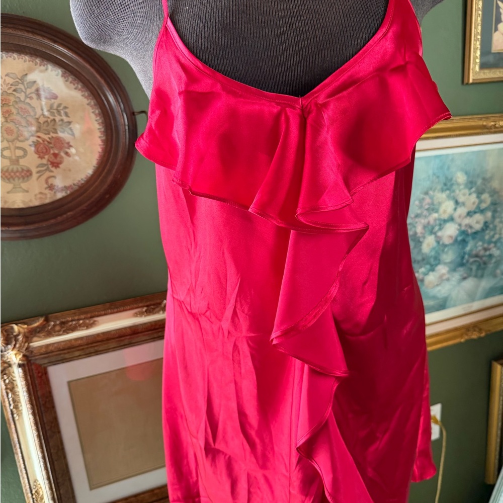 No Boundaries Vibrant Red Ruffle Shapewear